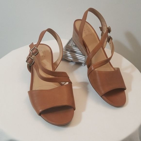 Naturalizer Shoes - Naturalizer Women's Low Heel Sandals Tan C1s1-c36